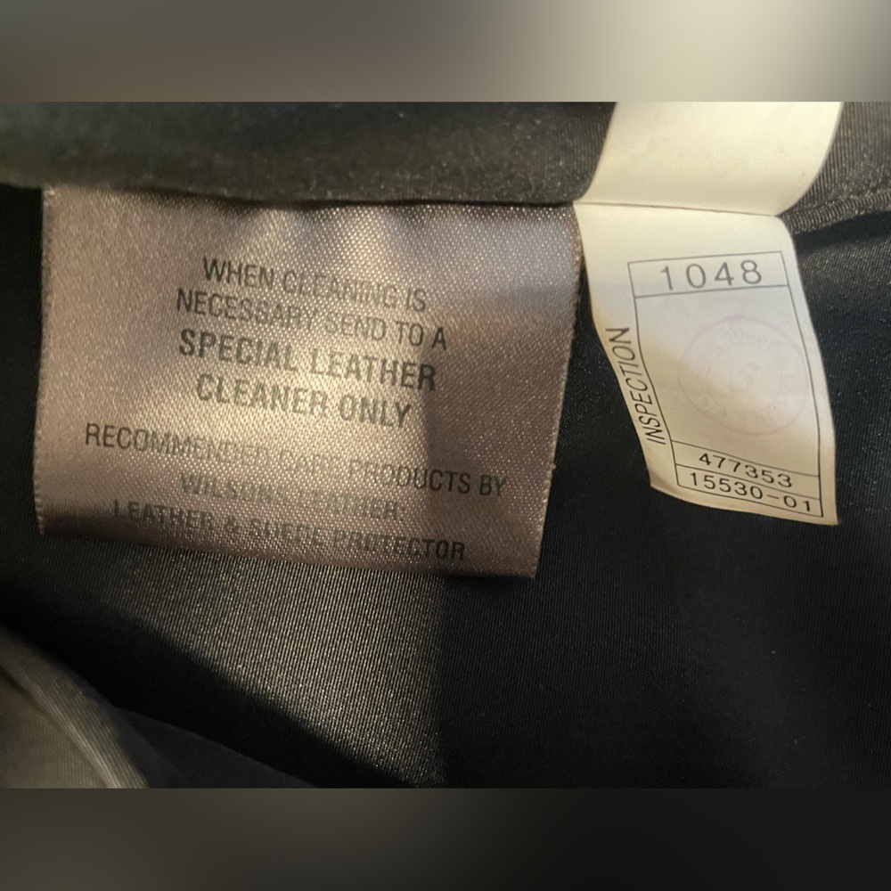 Wilsons Thinsulate Ultra Insulation Pelle Black Leather Bomber Jacket MSRP $315 - Picture 7 of 12